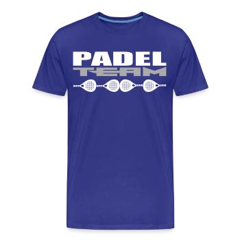 Padel Mannschaft - Männer Premium Bio T-Shirt - Königsblau - Vorne - Damien (186cm)