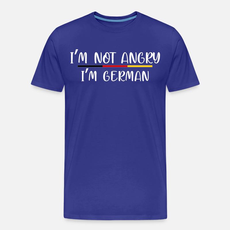 Humorous German Identity Statement - Men's Premium Organic T-Shirt - royal blue