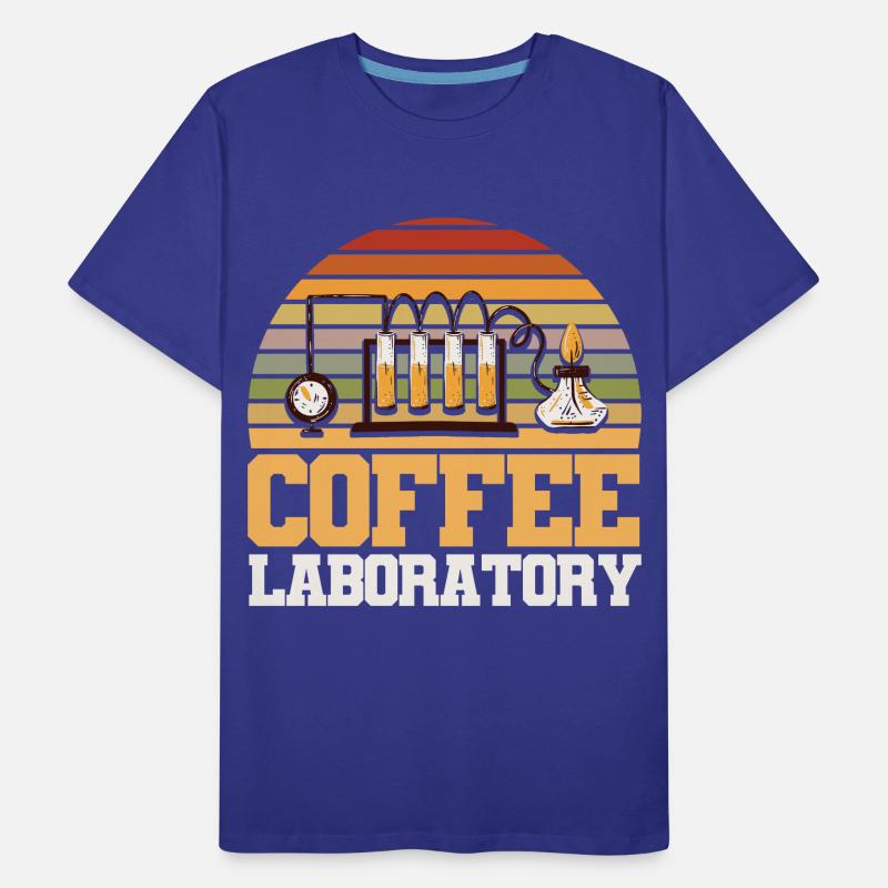 Kaffee Labor Männer Premium Bio T-Shirt