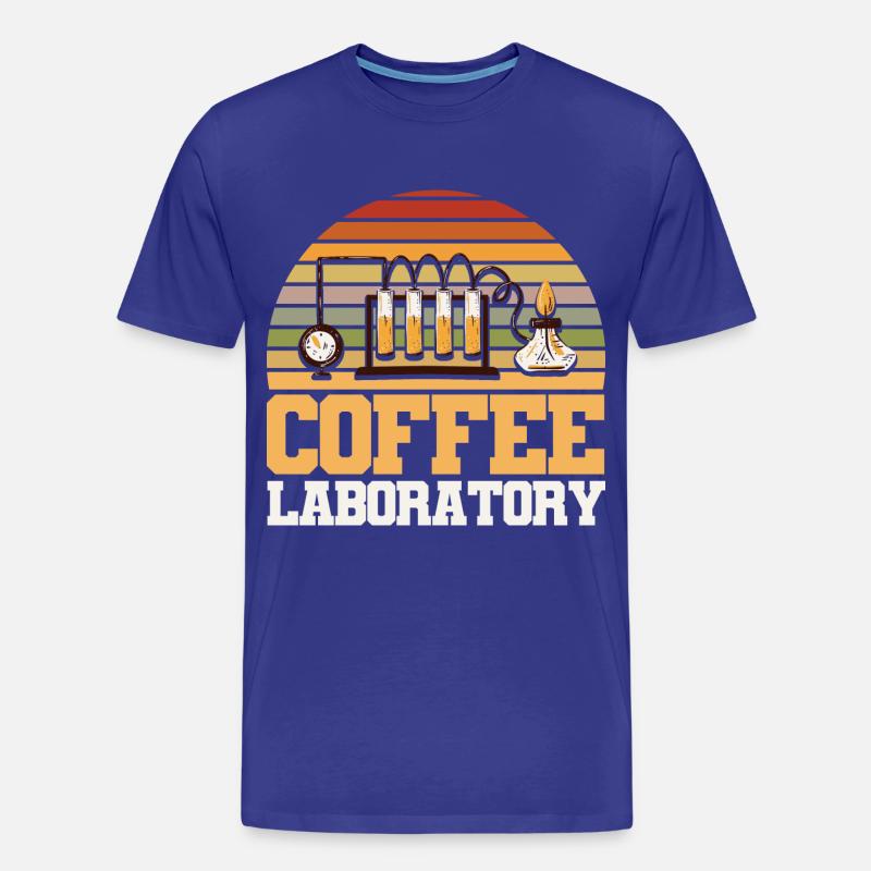 Kaffee Labor - Männer Premium Bio T-Shirt - Königsblau