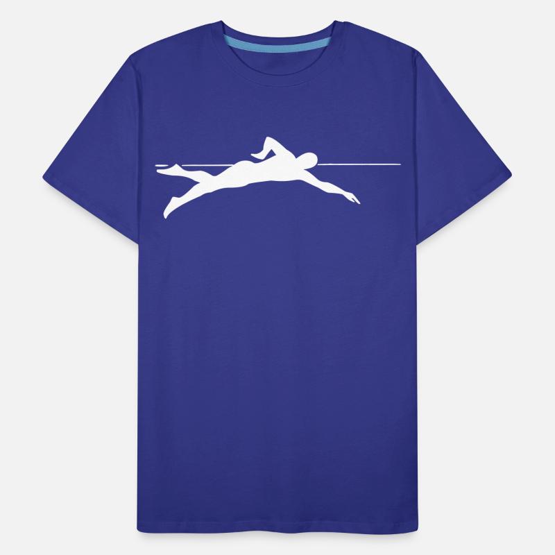 Dynamic Sprinter Line Graphics Men's Premium Organic T-Shirt