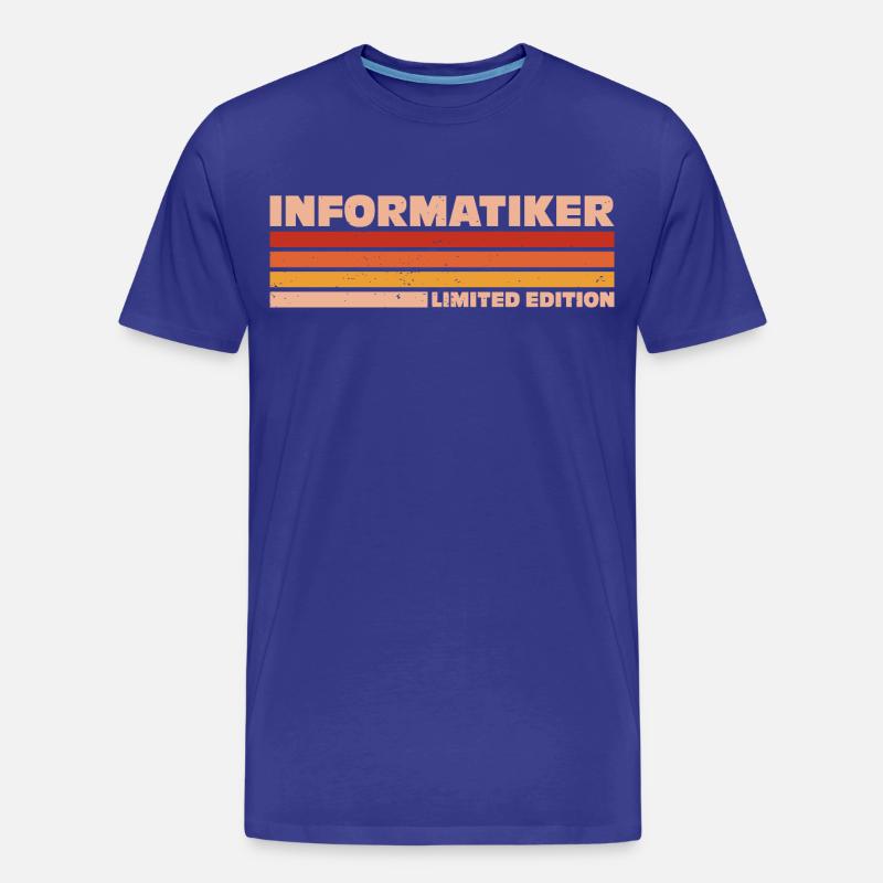 Informatiker Informatikerin Informatik - Männer Premium Bio T-Shirt - Königsblau