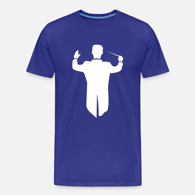 Dirigent - Männer Premium Bio T-Shirt - Königsblau