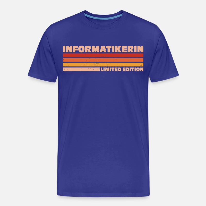 Informatikerin Informatiker Programmiererin - Männer Premium Bio T-Shirt - Königsblau