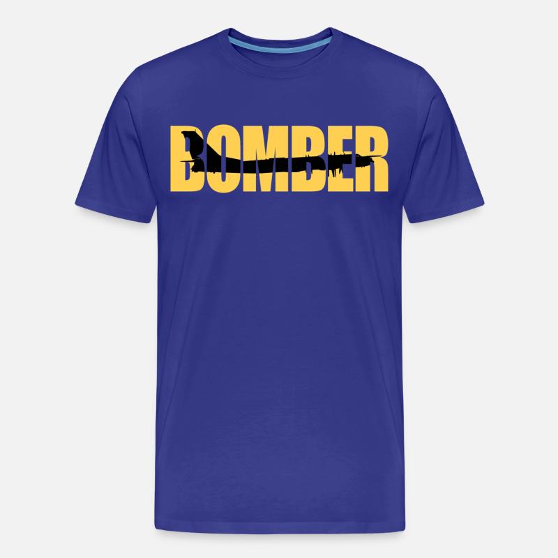 Bomber Tu-95 - Männer Premium Bio T-Shirt - Königsblau