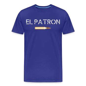 El Patron – Der Top G Look - Männer Premium Bio T-Shirt - Königsblau - Vorne - Damien (186cm)