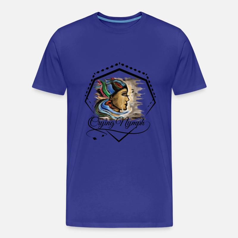 Fantasy Nymphe Regenbogenhaar - Männer Premium Bio T-Shirt - Königsblau