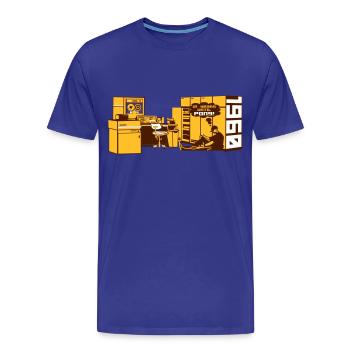 pong1960 - T-shirt bio Premium Homme - bleu roi - Devant - Damien (186cm)