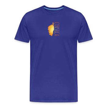 Corsica - Men's Premium Organic T-Shirt - royal blue - Front - Damien (186cm)