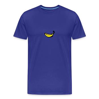 Banane - T-shirt bio Premium Homme - bleu roi - Devant - Damien (186cm)