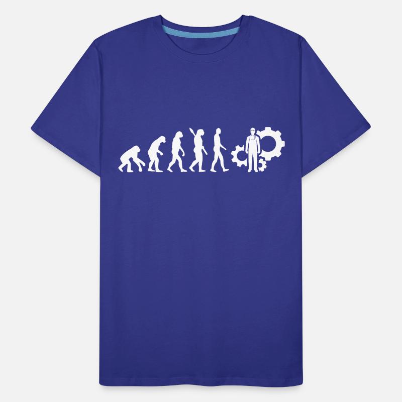 Evolution Techniker Technik White Männer Premium Bio T-Shirt
