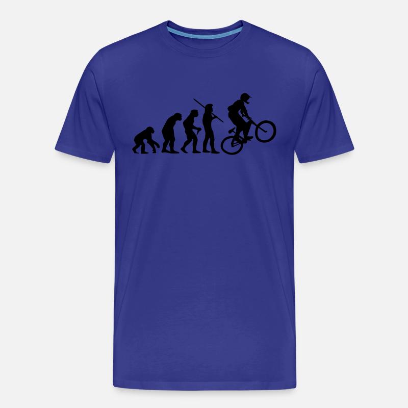 Evolution Mountain Bike - Männer Premium Bio T-Shirt - Königsblau