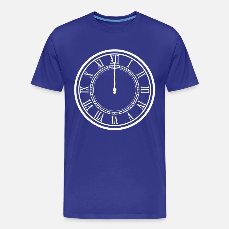 12 Uhr Geschenk Idee - Männer Premium Bio T-Shirt - Königsblau