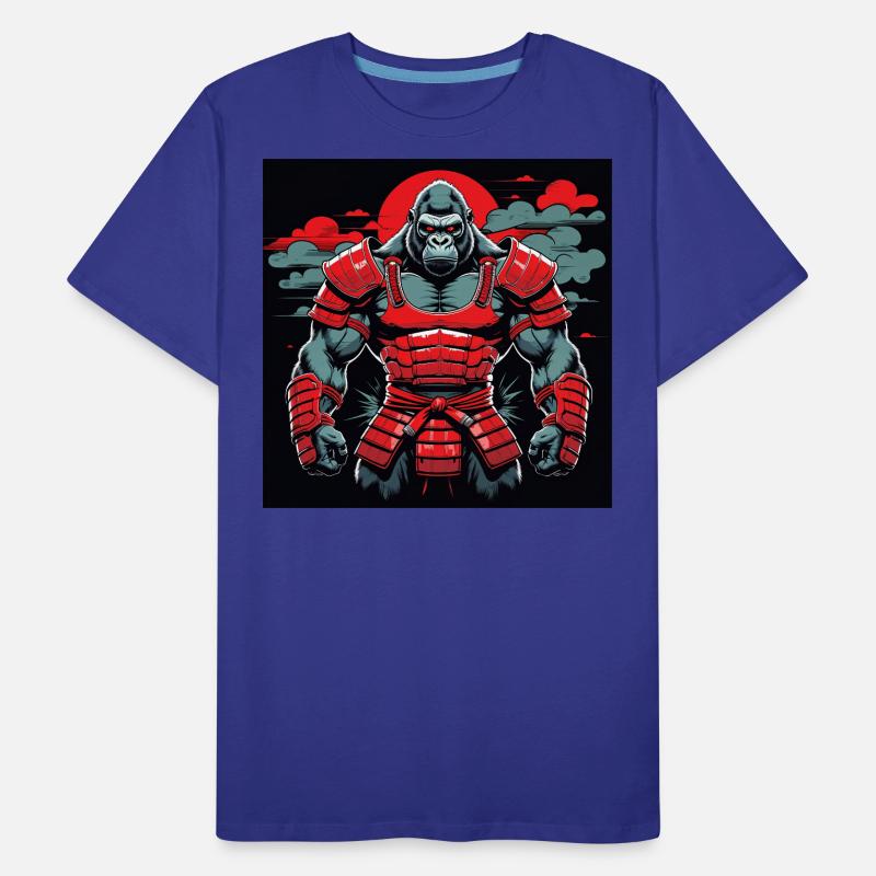 Primal Ronin – Der Samurai-Gorilla Männer Premium Bio T-Shirt