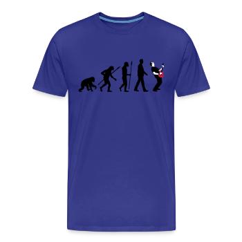 evolution_rocks_032012_n_3c - Men's Premium Organic T-Shirt - royal blue - Front - Damien (186cm)
