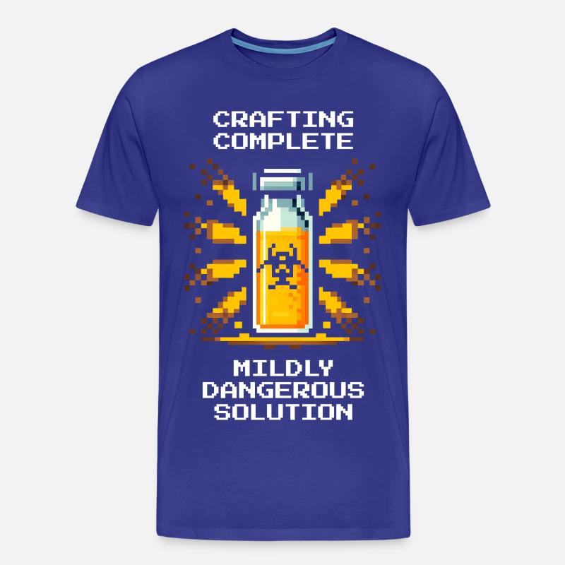 Fabrication terminée – solution délicate | Chimie - T-shirt bio Premium Homme - bleu roi