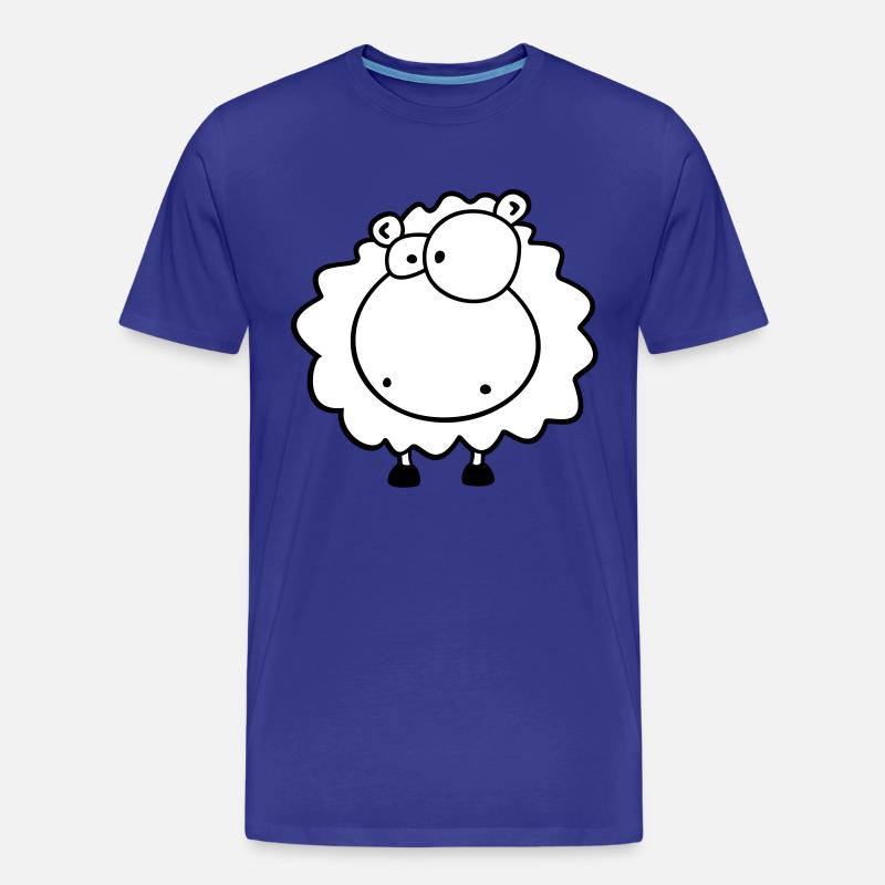Kleines kuschel Schäfchen - Männer Premium Bio T-Shirt - Königsblau