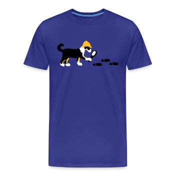 Search-and-rescue dog - Men's Premium Organic T-Shirt - royal blue - Front - Damien (186cm)