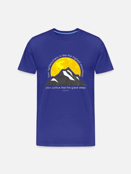 Ps 36: 6 - T-shirt bio Premium Homme - bleu roi