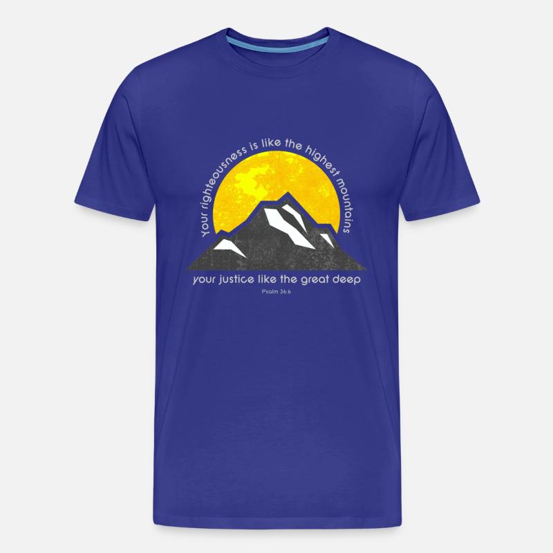 Ps 36: 6 - Männer Premium Bio T-Shirt - Königsblau