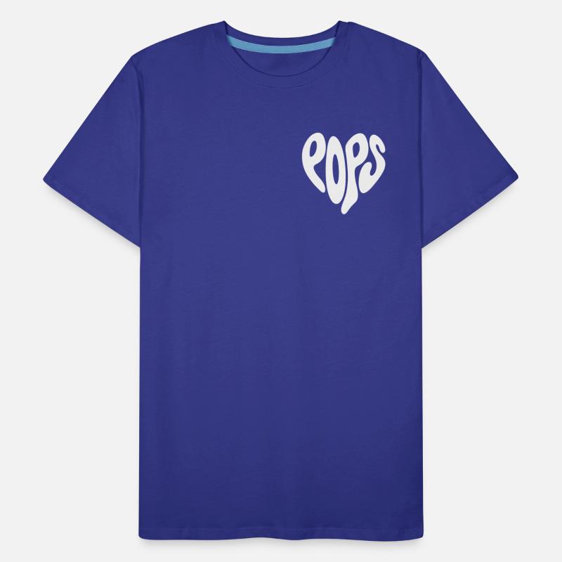 Pops – Kleines Herz (Benutzerdefinierte Farbe) Männer Premium Bio T-Shirt