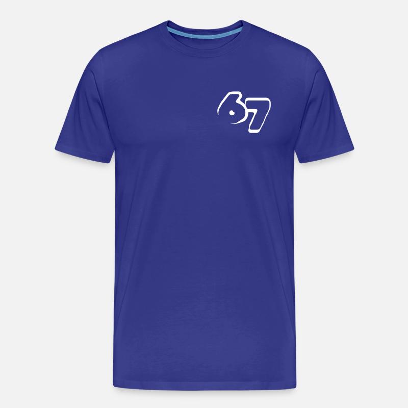 67 "six seven" drawn - Männer Premium Bio T-Shirt - Königsblau