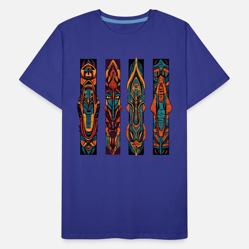 Colonnes sculptées Incas et Aztèques T-shirt bio Premium Homme