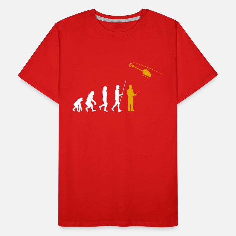 Evolution RC Hélicoptère commandé à distance Modéliser T-shirt bio Premium Homme