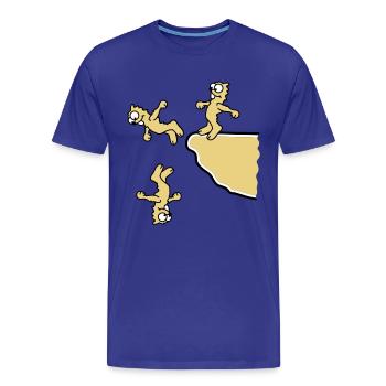 cliff_jumpers_3c - T-shirt bio Premium Homme - bleu roi - Devant - Damien (186cm)