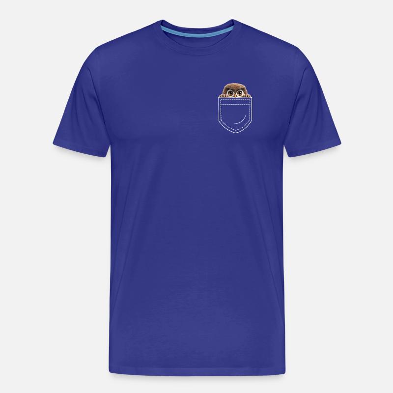 Eule Eulen - Männer Premium Bio T-Shirt - Königsblau