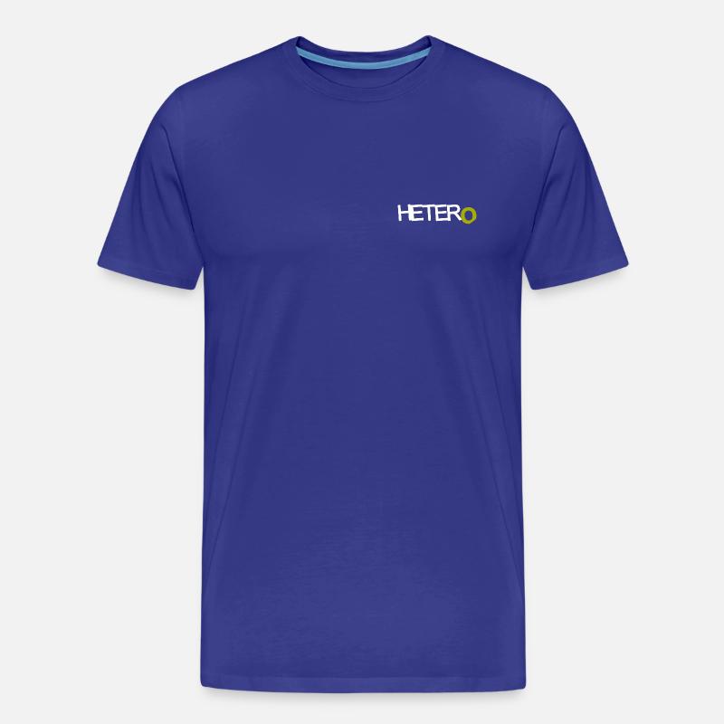 HETER O - hell - Männer Premium Bio T-Shirt - Königsblau