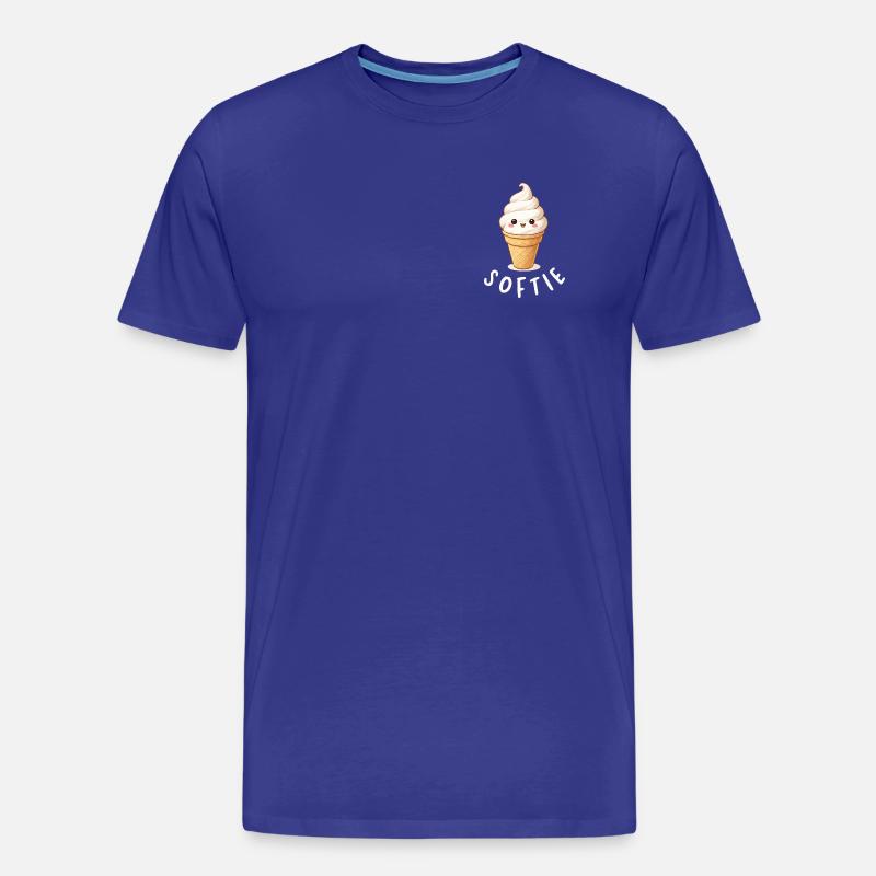 Softie. Softeis Liebe Eiscreme Statement - Männer Premium Bio T-Shirt - Königsblau