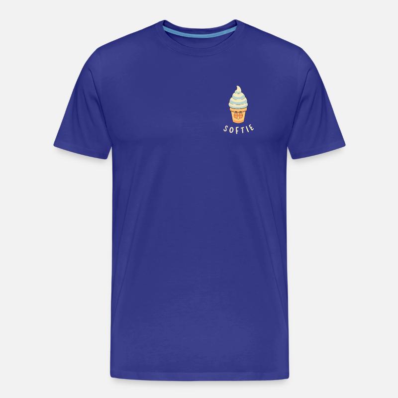 Softie Softeis Comic Icecream Lover - Männer Premium Bio T-Shirt - Königsblau