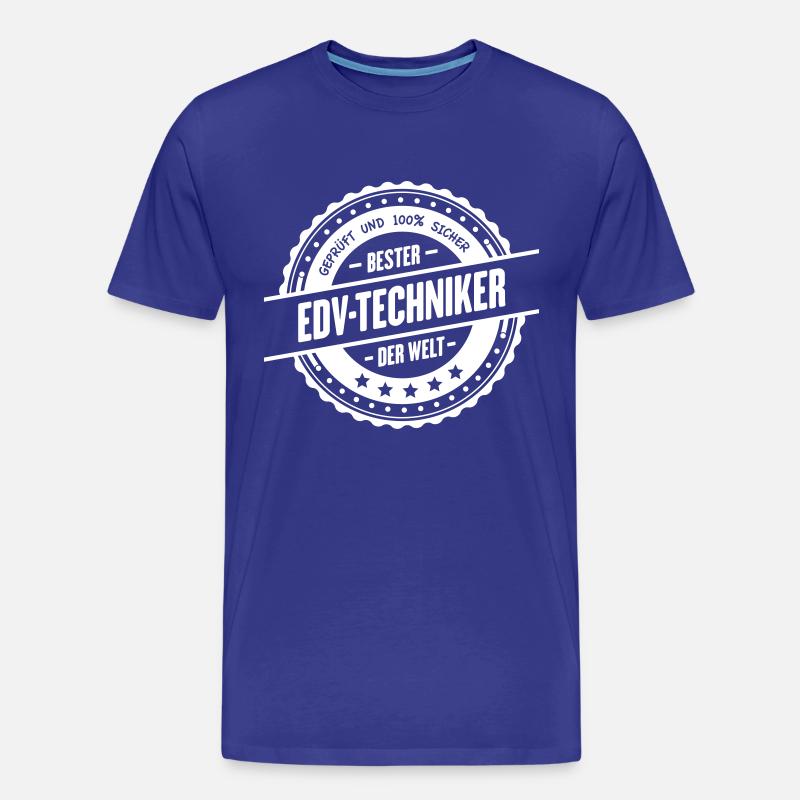 Bester EDV-Techniker - Männer Premium Bio T-Shirt - Königsblau