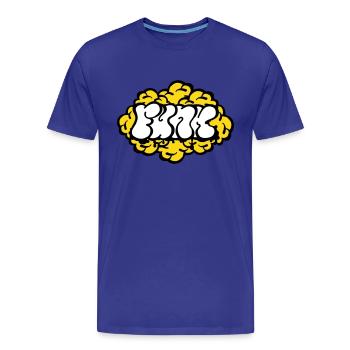Funk Cloud - T-shirt bio Premium Homme - bleu roi - Devant - Damien (186cm)