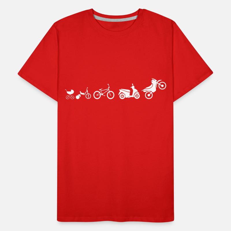 motorcycle evolution Men's Premium Organic T-Shirt