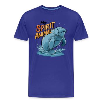 Dugong mein Spirit Animal ich liebe Manatees - Männer Premium Bio T-Shirt - Königsblau - Vorne - Damien (186cm)