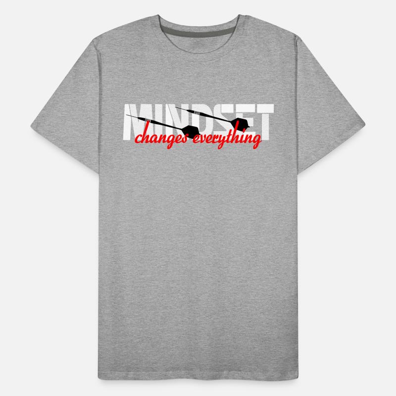 Mindset changes everything Männer Premium Bio T-Shirt