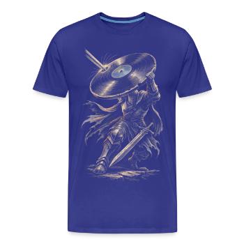 Disques vinyles de collection Vinyl Vinyl Collections - T-shirt bio Premium Homme - bleu roi - Devant - Damien (186cm)