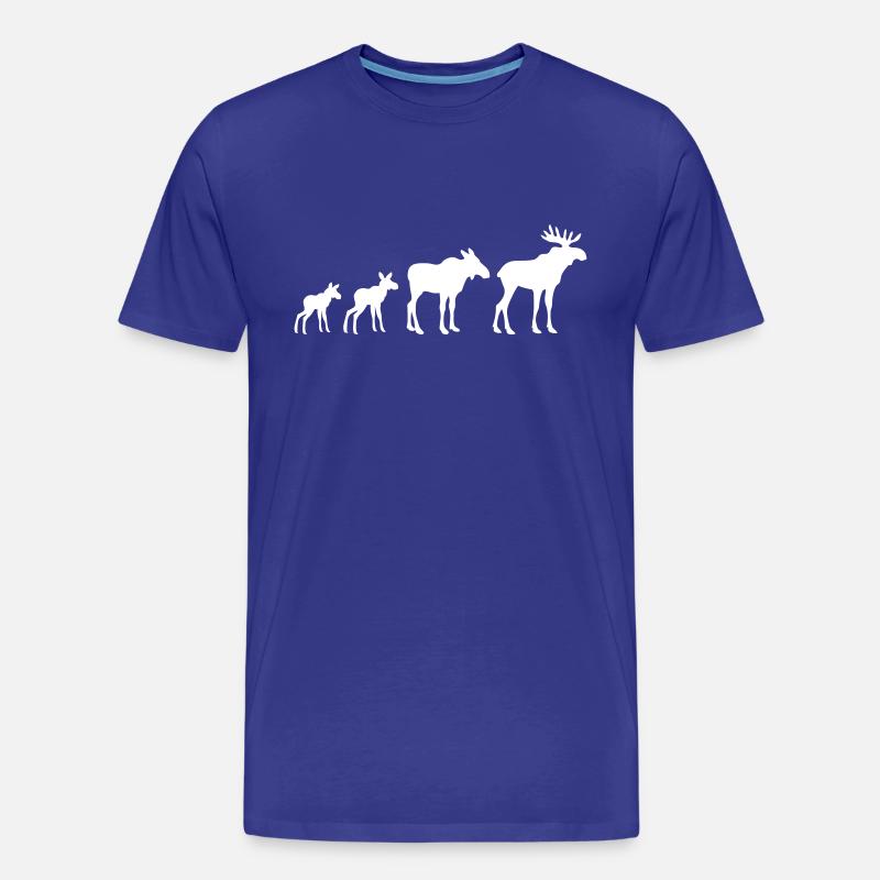 Elk Evolution - Männer Premium Bio T-Shirt - Königsblau