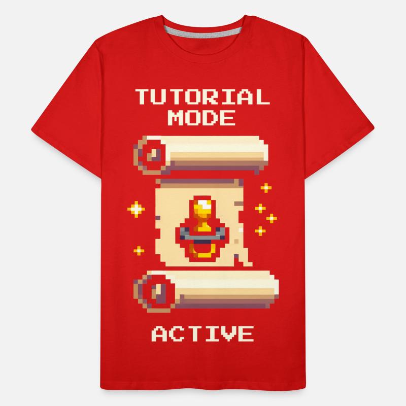 Tutorialmodus aktiv | Eltern im Lernlevel Männer Premium Bio T-Shirt