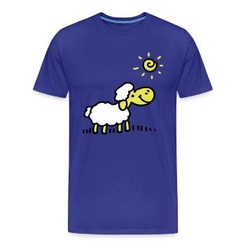 Moutons Sun 3 - T-shirt bio Premium Homme - bleu roi - Devant - Damien (186cm)