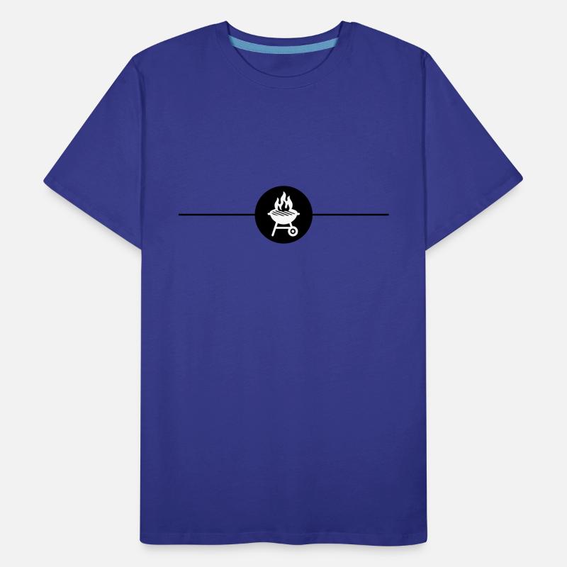 Grill Symbol Grilling Line Men's Premium Organic T-Shirt