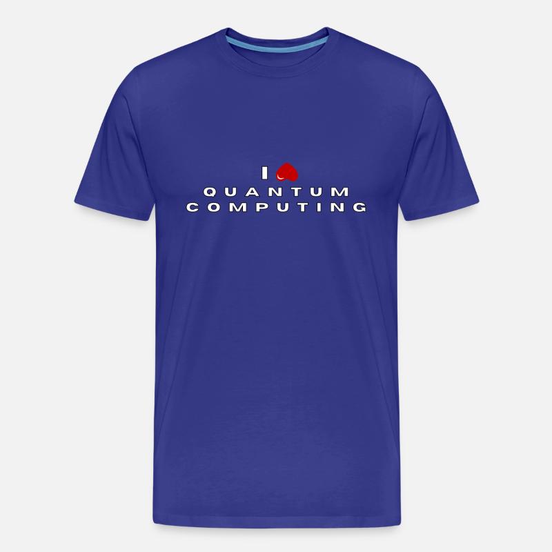 I hate Quantum Computing - Men's Premium Organic T-Shirt - royal blue