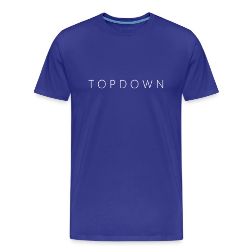 Topdown bottom - Mannen premium biologisch T-shirt