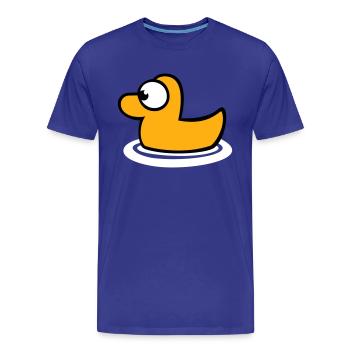 Rubber Duck Rubber Duck Water Bird Cute Cute - Men's Premium Organic T-Shirt - royal blue - Front - Damien (186cm)