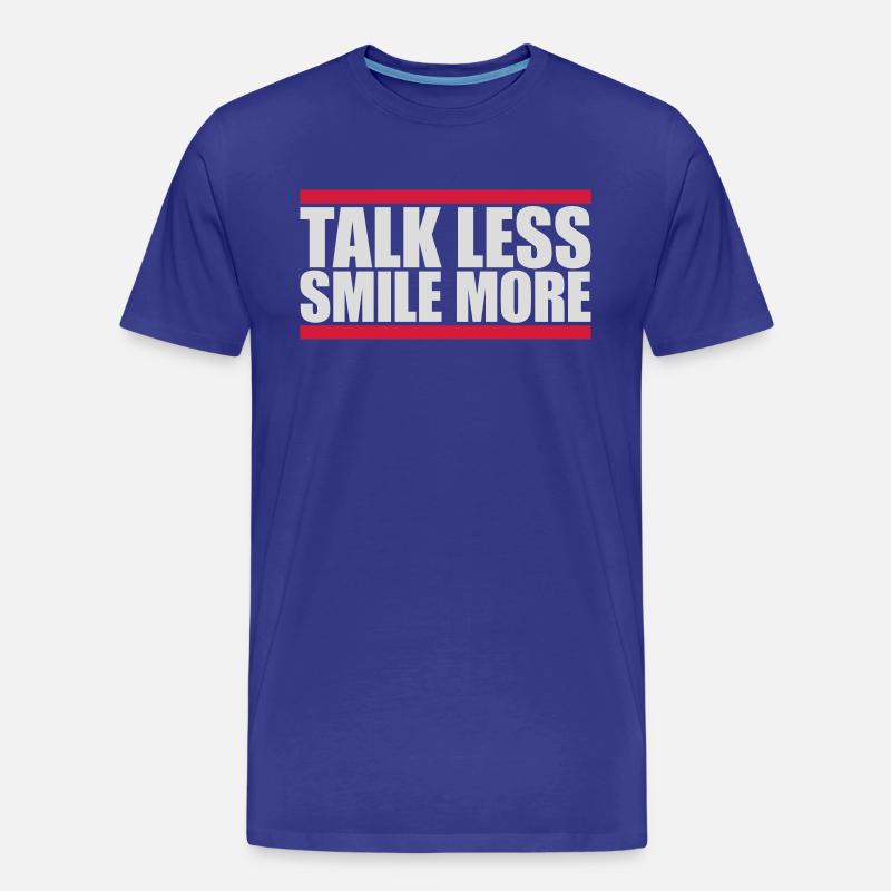 talk less smile more - Männer Premium Bio T-Shirt - Königsblau