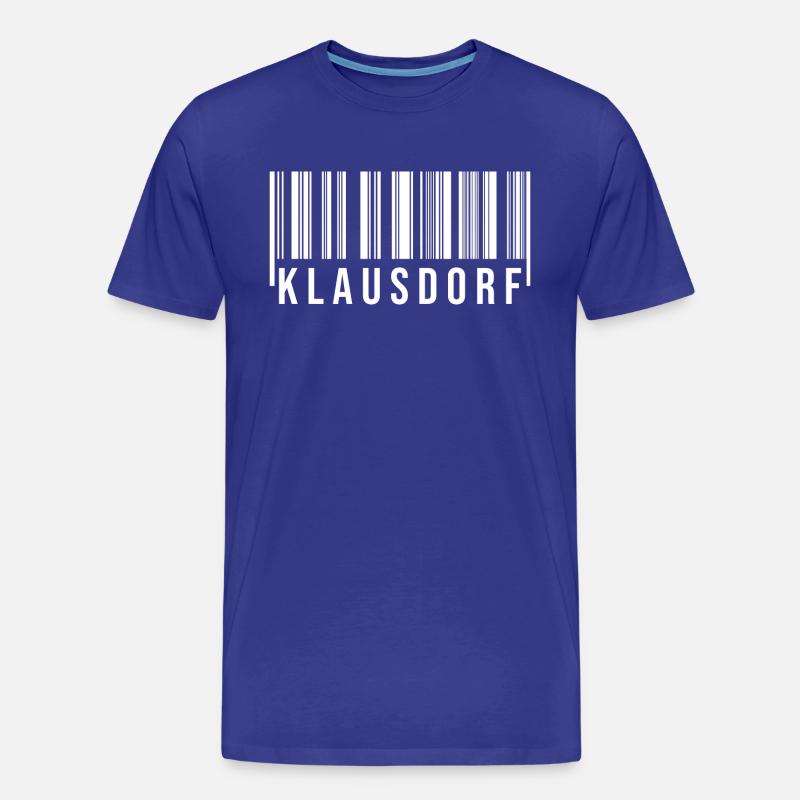 Klausdorf Strichcode - Männer Premium Bio T-Shirt - Königsblau