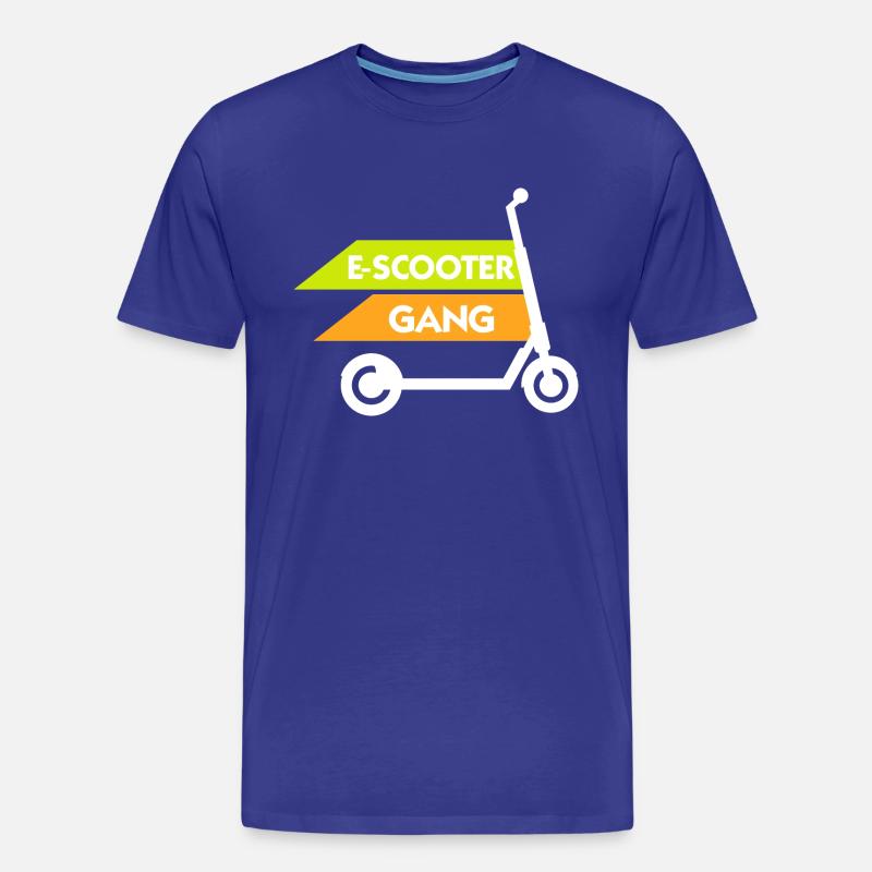 E-Scooter Roller - Männer Premium Bio T-Shirt - Königsblau