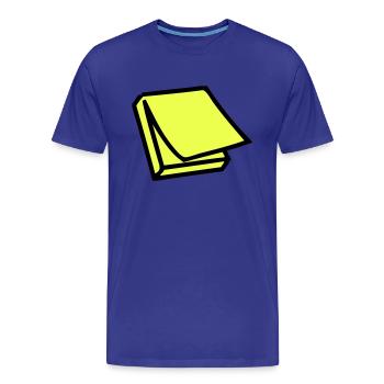 Postit - Männer Premium Bio T-Shirt - Königsblau - Vorne - Damien (186cm)